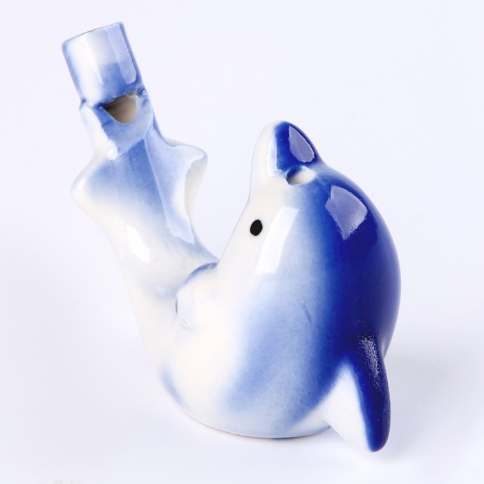 Свистулька керамическая «Дельфинчик» 2,5 × 8,5 × 5,5 см - фото 1888797650