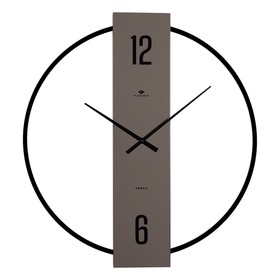 Часы настенные из металла "Отражение 1", d-50 см, вертикальные