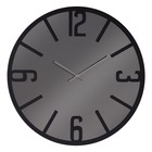 Часы настенные, интерьерные из металла "Классика", d-50 см, черные - фото 2153423