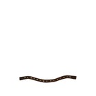 Налобник Волна, заклепки, кожа, 15 мм, 40 см, коричневый, КС101к - фото 294289513