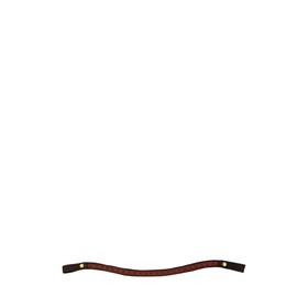 Налобник Волна, лента, кожа, 15 мм, 40 см, коричневый, КС107к