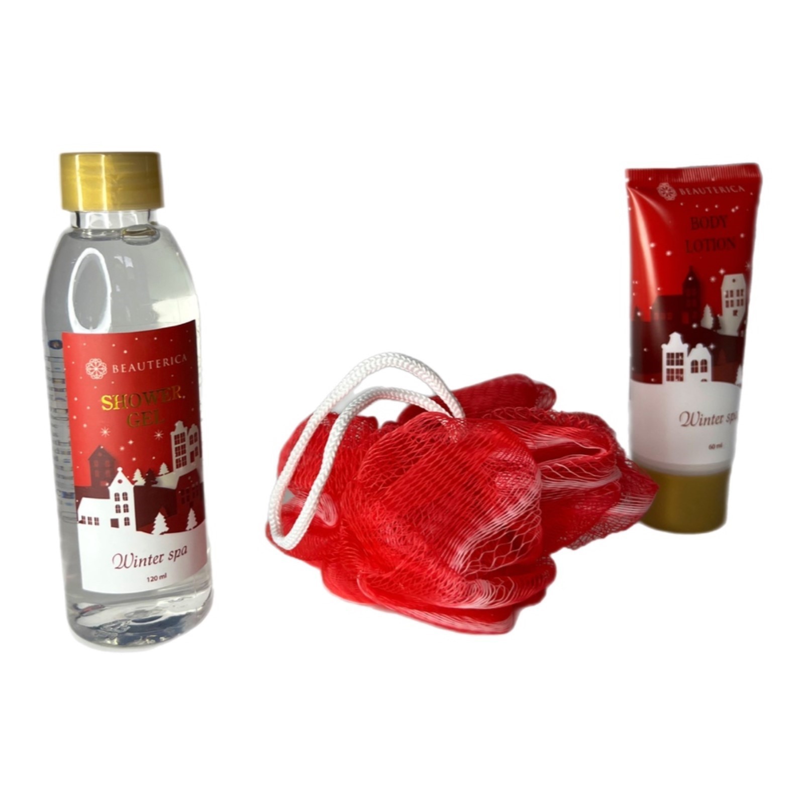 Набор подарочный Beauterica №26, 3 предмета: гель для душа 120 мл ...