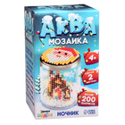 Аквамозаика «Снежная баночка. Новогодний дом», ночник, более 200 шариков - Фото 6