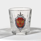 Набор питьевой «Герб ФСБ», стеклянный, 7 предметов: графин 500 мл, 6 стопок 50 мл - Фото 3