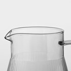 Набор питьевой из стекла, 7 предметов: кувшин 1650 мл, 6 стаканов 240 мл, цвет серый - Фото 7
