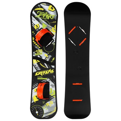 Сноуборд детский Snow Cat с облегчёнными креплениями, 95 см, разноцветный
