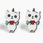 Серьги детские «Стильной», 2×1.5 см - Фото 3