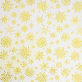 Бумага упаковочная тишью «Золотые снежинки», 50 х 70 см (комплект 20 шт)