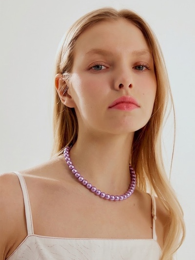 Бусы «Классика», настроение, сиреневые, 40 см