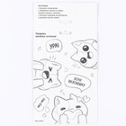 Набор для создания открытки из фетра «Котик со сладостями» - фото 7853549