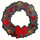 Алмазная мозаика на новый год с полным заполнением на фигурке «Еловый венок», 20×20 см - Фото 3