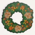 Алмазная мозаика на новый год с полным заполнением на фигурке «Зимний венок», 20×20 см - Фото 3