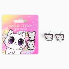 Серьги гвоздики «Красавица» 6×6.5 см - Фото 2