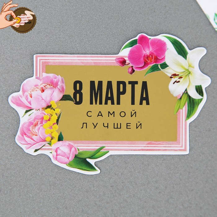 Магнит со скретч-слоем «Самой лучшей», 4,9 х 7 см 9802522