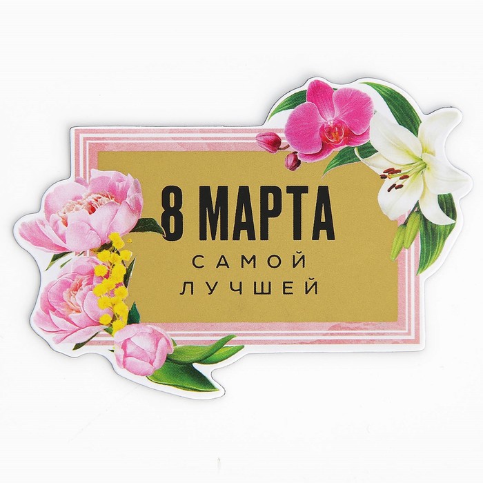 Магнит со скретч-слоем «Самой лучшей», 4,9 х 7 см 9802522