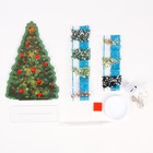 Алмазная мозаика на новый год с полным заполнением на фигурке «Ёлка», набор для творчества - Фото 3