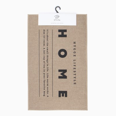 Коврик для ванной Этель "HOME", 48х78 см
