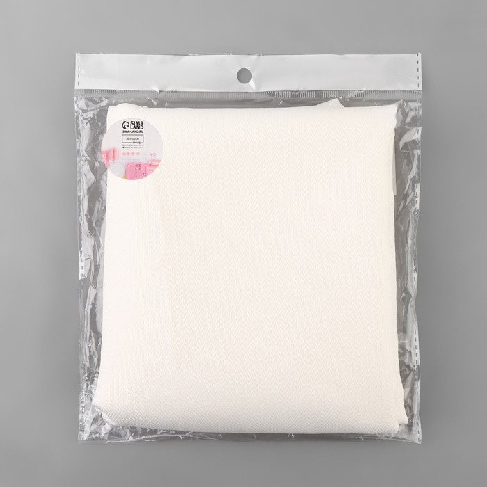 Дублерин клеевой, эластичный, 62 г/кв.м, 1,5 × 1 м, цвет белый