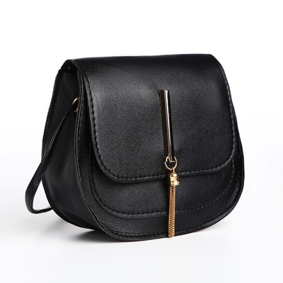 Сумка детская 18×5×15 см, на магните, чёрная