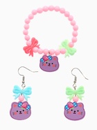 Набор детских украшений Выбражулька «Кошечка», 2 предмета: серьги, браслет, МИКС 9887375
