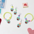 Набор детский "Выбражулька" 2 предмета: серьги, браслет, лягушки, цвет МИКС - фото 809102380