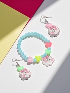 Набор детских украшений Выбражулька «Облачка», 2 предмета: серьги, браслет d=5 см МИКС - фото 51098304