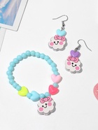 Набор детских украшений Выбражулька «Облачка», 2 предмета: серьги, браслет d=5 см МИКС - фото 51098305