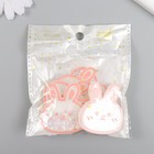 Шейкер для творчества акрил «Зайчик», с глиттером, 0.4×4.2×4.7 см - Фото 4