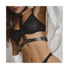 Портупея БДСМ женская, на грудь, регулируемые ремни, экокожа, черный - Фото 5