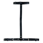 Портупея БДСМ женская, на грудь, регулируемые ремни, экокожа, черный - Фото 1