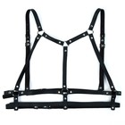 Портупея БДСМ женская, на грудь, экокожа, размер OS, черный - Фото 1