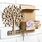 Ключница из фанеры «Счастлив тот ,кто счастлив дома» - фото 24458771