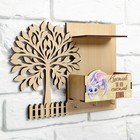 Ключница из фанеры «Счастлив тот ,кто счастлив дома» - фото 24458772