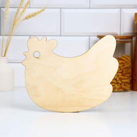 Доска разделочная деревянная «Пасхальная курица»