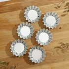 Набор форм для выпечки Доляна «Кекс», 6.5×1.8 см, 6 шт., жесть - Фото 2