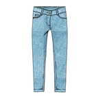 Брюки джинсовые для девочки, рост 128 см - Фото 7