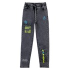 Брюки джинсовые утепленные для мальчика, рост 134 см - Фото 5