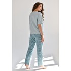 Комплект домашний женский, цвет голубой, размер 54 - фото 24671473