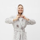 Халат женский "Медвежонок" , цвет кофейный, размер 52 - фото 23176176