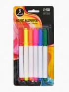 Маркеры перманентные по ткани (набор 6 шт) "Многоцветье" - Фото 2