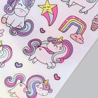 Голографические наклейки (стикеры) "Единороги" 10х15 см, 5-211 - фото 23213889