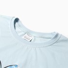 Комплект женский домашний LOVE (футболка, брюки), цвет голубой, размер 44 - Фото 2