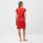 Туника (платье) домашнее женское, цвет красный, размер 46 - Фото 3