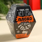 Печенье с предсказаниями в коробке «Тому, кто вёл себя плохо», 6 г. - фото 24320442