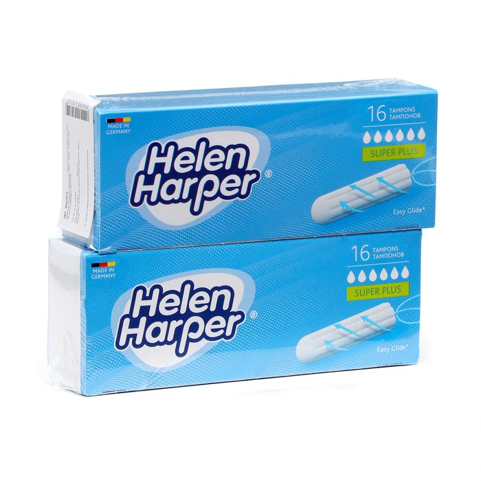 Тампоны безаппликаторные Helen Harper, Super Plus, 16 шт (2 упаковки)