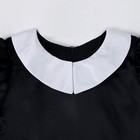 Карнавальное черное платье с белым воротником,атлас,п/э,р-р34,р134 - Фото 3