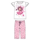 Комплект для девочки: футболка, бриджи, рост 116 см - фото 27804703