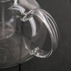 Чайник заварочный со стеклянным ситом, 1 л - Фото 7