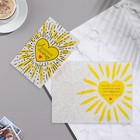 Открытка "Любимой мамочке!" конгрев, тиснение, жёлтое сердце, 12,5х19,5 см - Фото 3