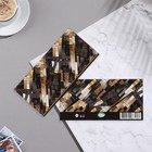 Конверт для денег "Универсальный" чёрно-золотые полосы, 17х8 см 10165864